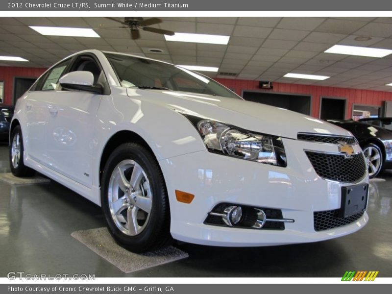 Summit White / Medium Titanium 2012 Chevrolet Cruze LT/RS
