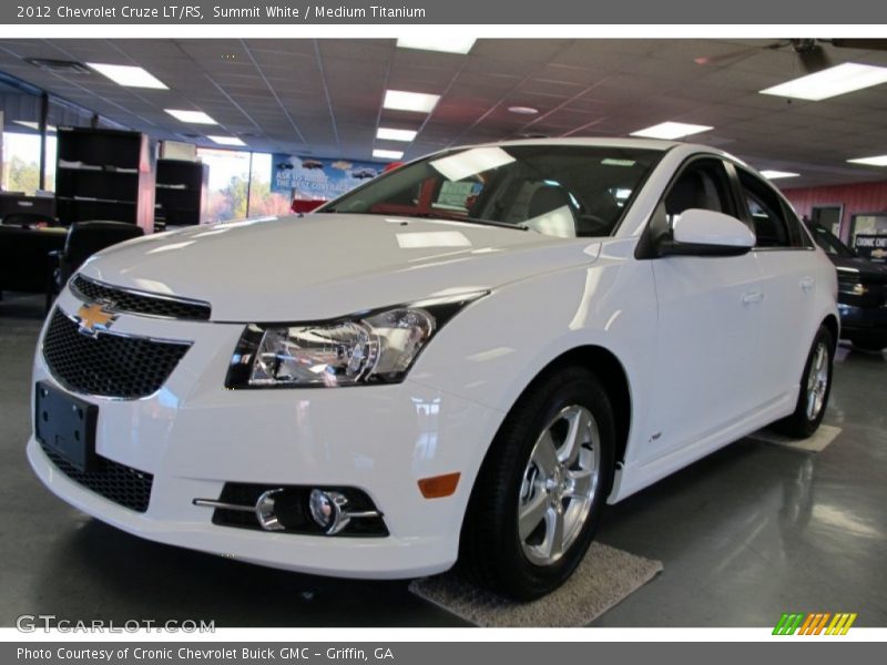Summit White / Medium Titanium 2012 Chevrolet Cruze LT/RS