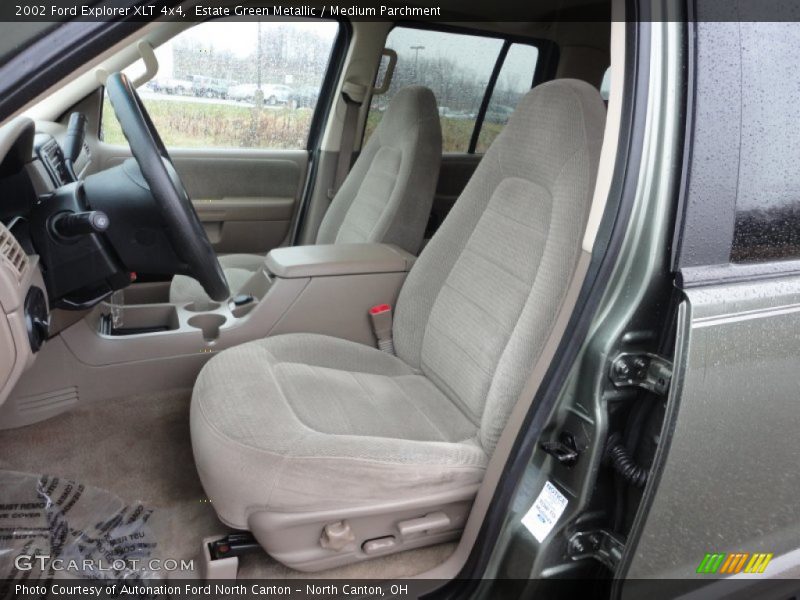 Estate Green Metallic / Medium Parchment 2002 Ford Explorer XLT 4x4