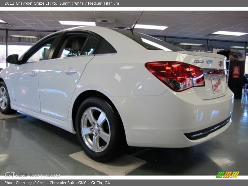 Summit White / Medium Titanium 2012 Chevrolet Cruze LT/RS