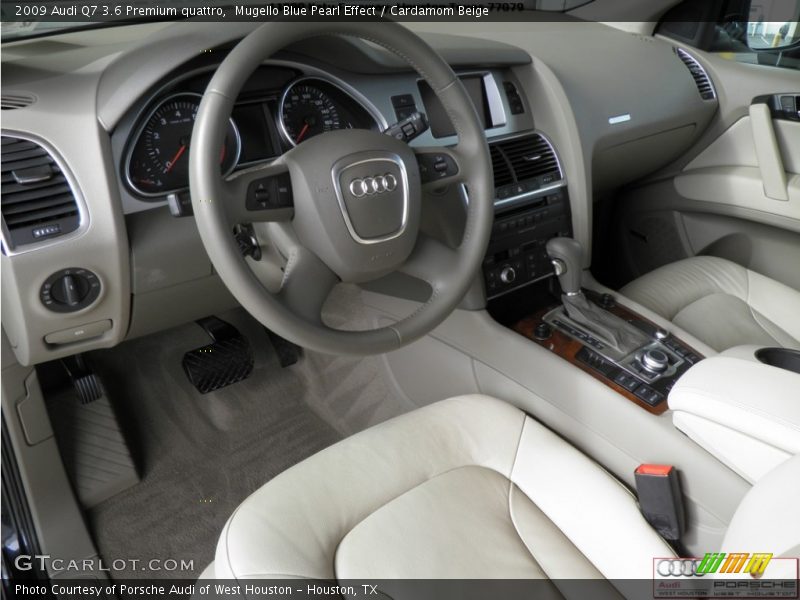 Mugello Blue Pearl Effect / Cardamom Beige 2009 Audi Q7 3.6 Premium quattro