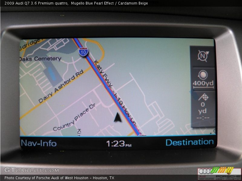Mugello Blue Pearl Effect / Cardamom Beige 2009 Audi Q7 3.6 Premium quattro