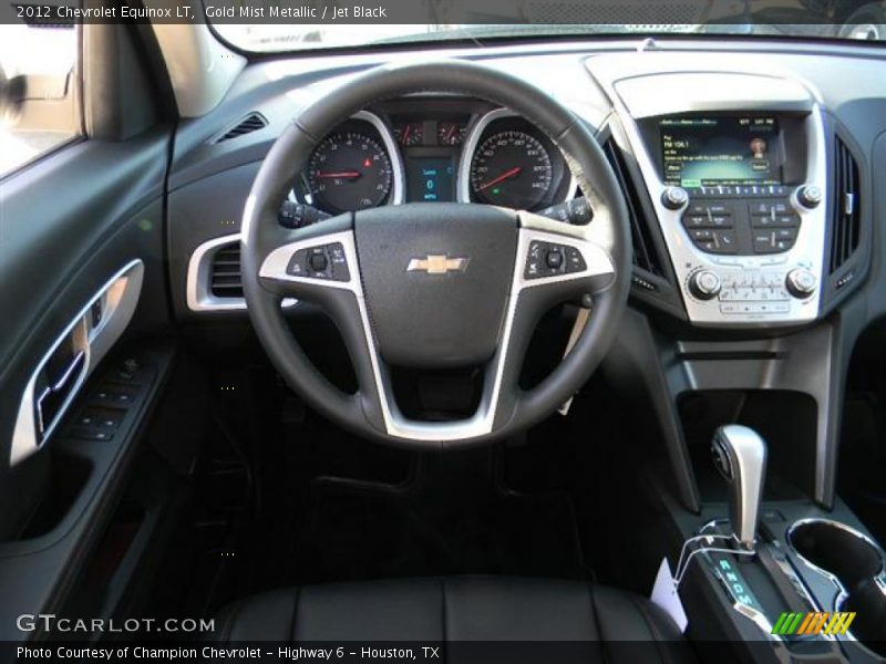 Gold Mist Metallic / Jet Black 2012 Chevrolet Equinox LT