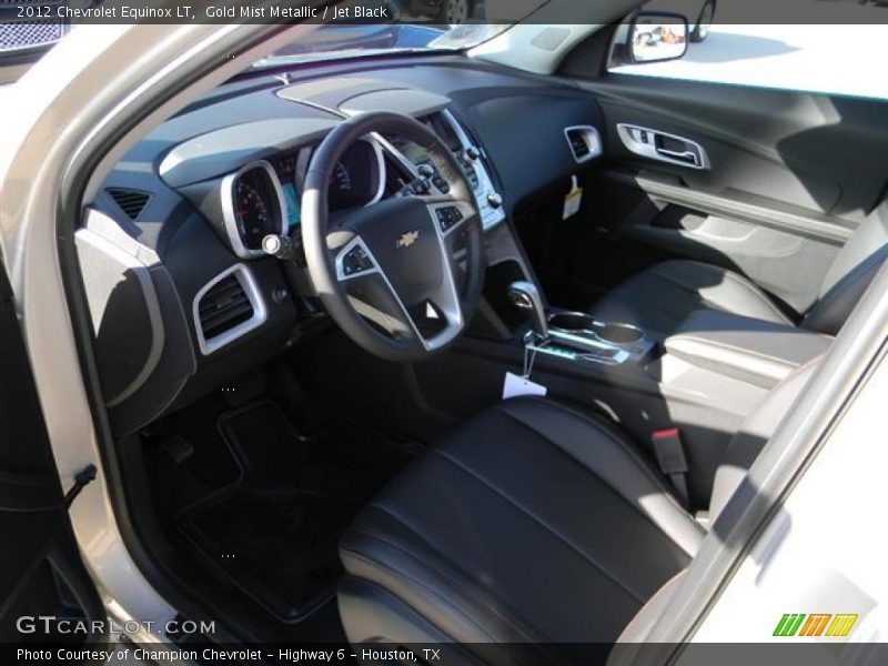 Gold Mist Metallic / Jet Black 2012 Chevrolet Equinox LT