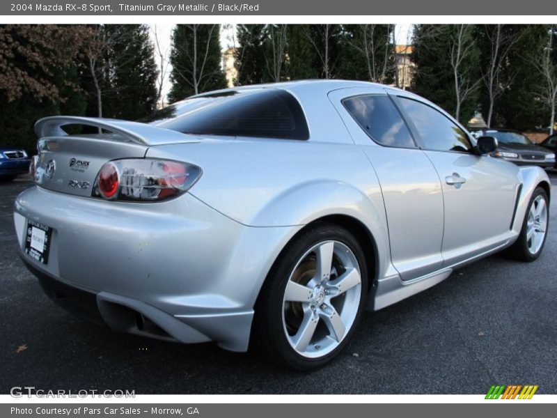 Titanium Gray Metallic / Black/Red 2004 Mazda RX-8 Sport