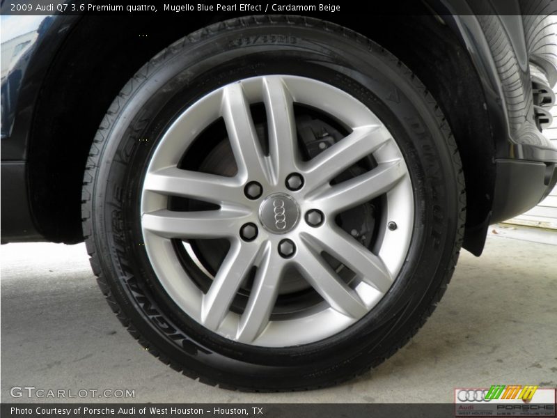 Mugello Blue Pearl Effect / Cardamom Beige 2009 Audi Q7 3.6 Premium quattro