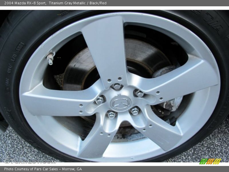 Titanium Gray Metallic / Black/Red 2004 Mazda RX-8 Sport