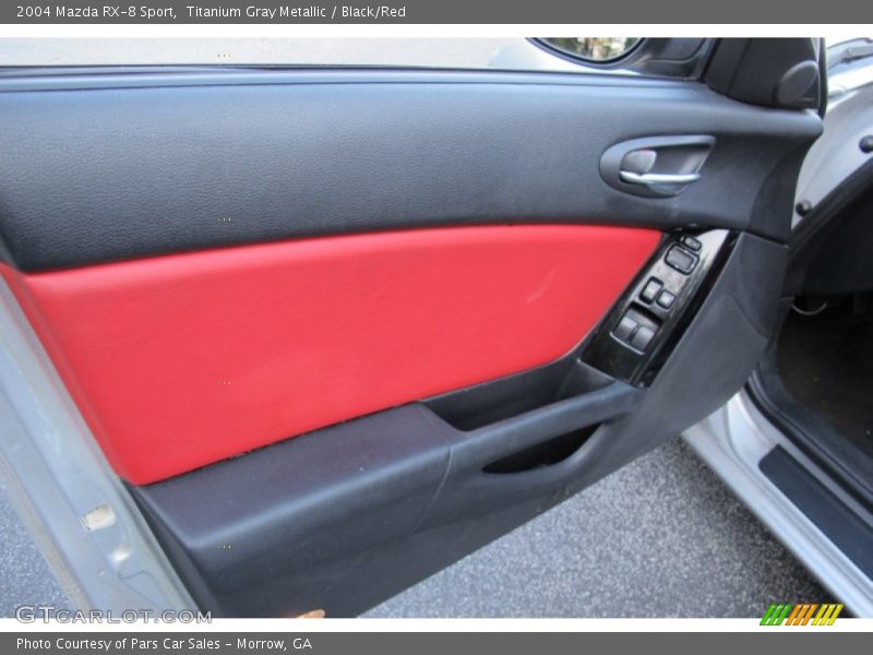 Titanium Gray Metallic / Black/Red 2004 Mazda RX-8 Sport