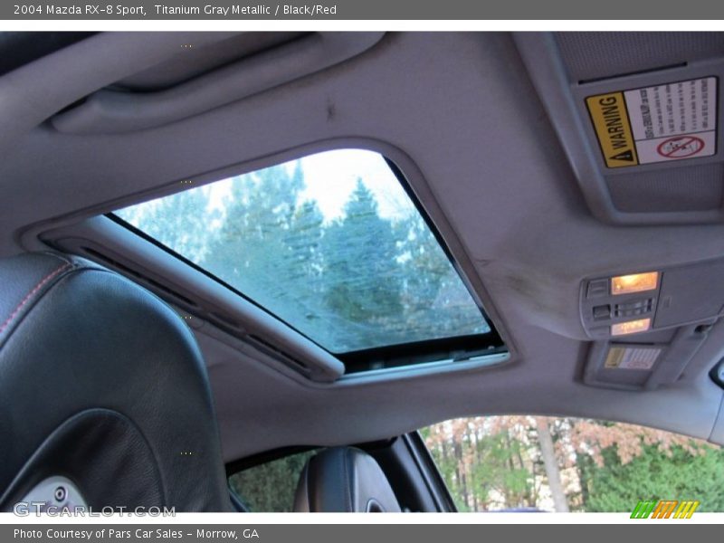 Titanium Gray Metallic / Black/Red 2004 Mazda RX-8 Sport