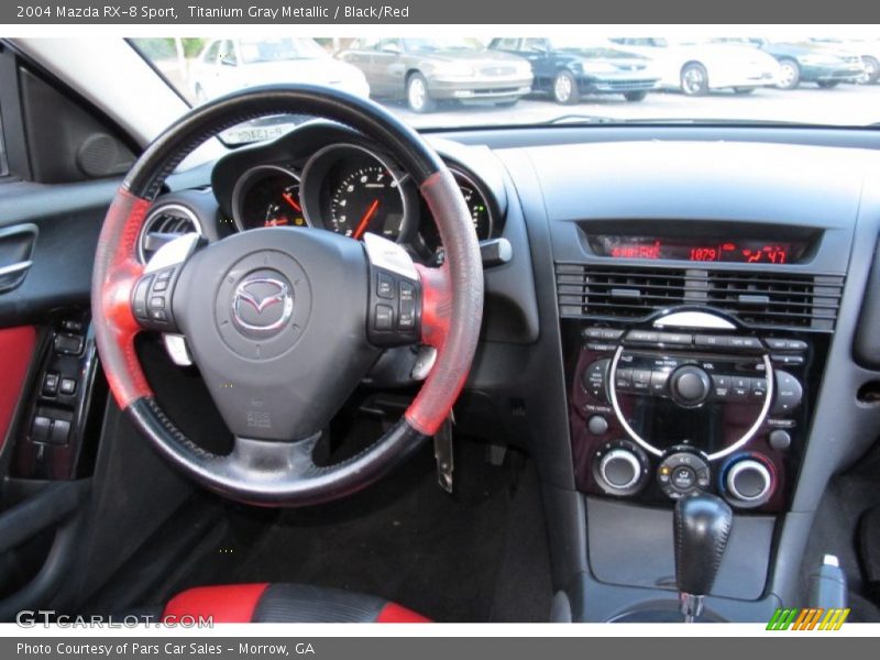 Titanium Gray Metallic / Black/Red 2004 Mazda RX-8 Sport