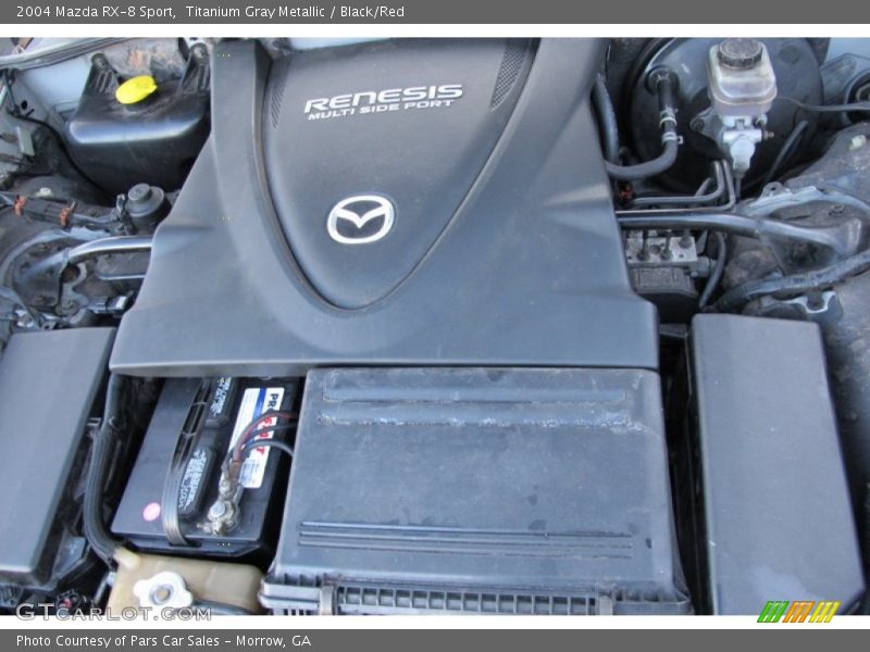 Titanium Gray Metallic / Black/Red 2004 Mazda RX-8 Sport
