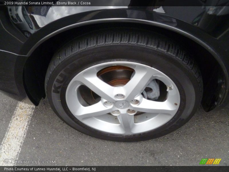 Ebony Black / Cocoa 2009 Hyundai Sonata Limited