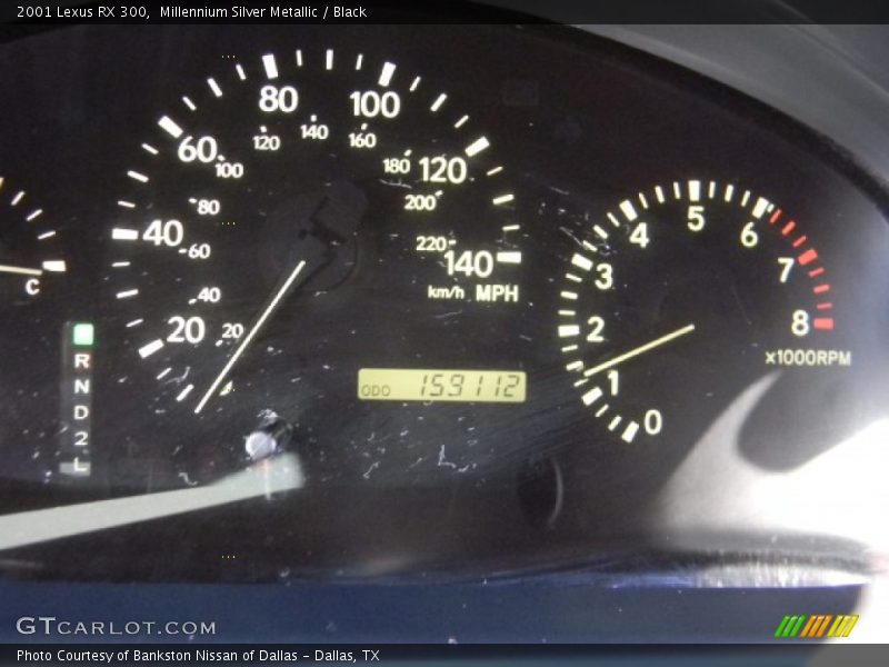 Millennium Silver Metallic / Black 2001 Lexus RX 300