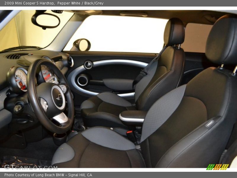 Pepper White / Black/Grey 2009 Mini Cooper S Hardtop