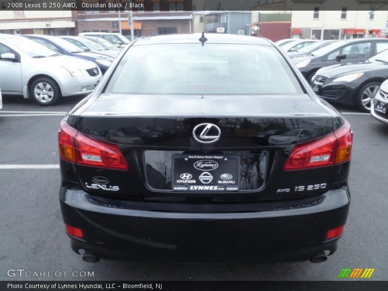 Obsidian Black / Black 2008 Lexus IS 250 AWD