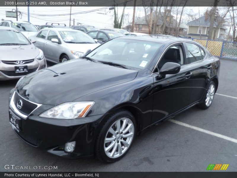 Obsidian Black / Black 2008 Lexus IS 250 AWD