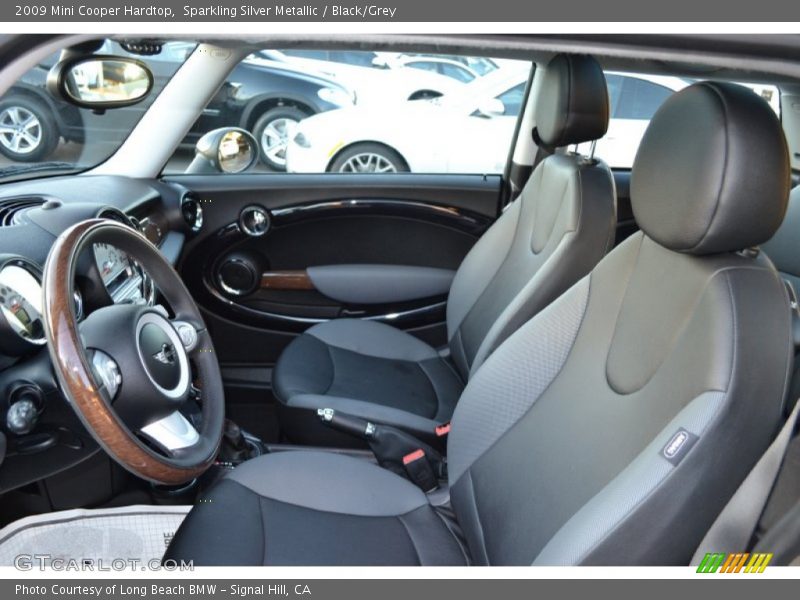 Sparkling Silver Metallic / Black/Grey 2009 Mini Cooper Hardtop