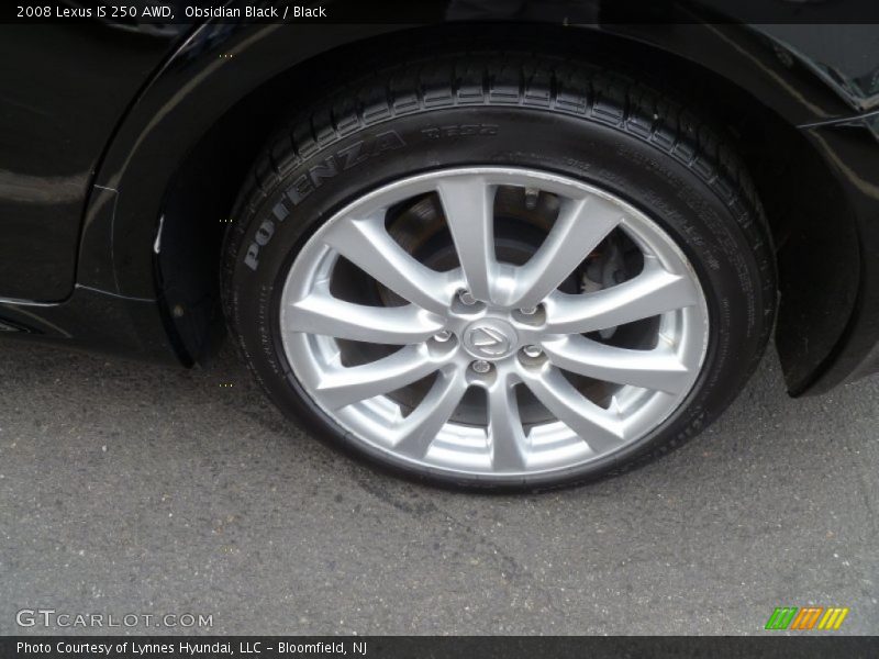 Obsidian Black / Black 2008 Lexus IS 250 AWD