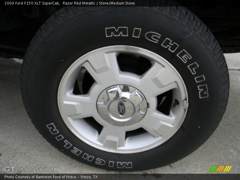 Razor Red Metallic / Stone/Medium Stone 2009 Ford F150 XLT SuperCab