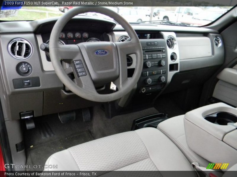 Razor Red Metallic / Stone/Medium Stone 2009 Ford F150 XLT SuperCab