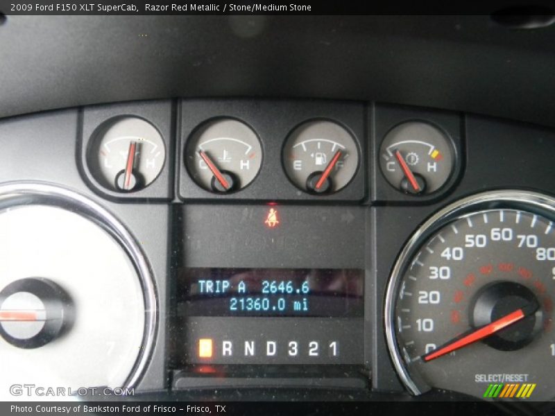 Razor Red Metallic / Stone/Medium Stone 2009 Ford F150 XLT SuperCab
