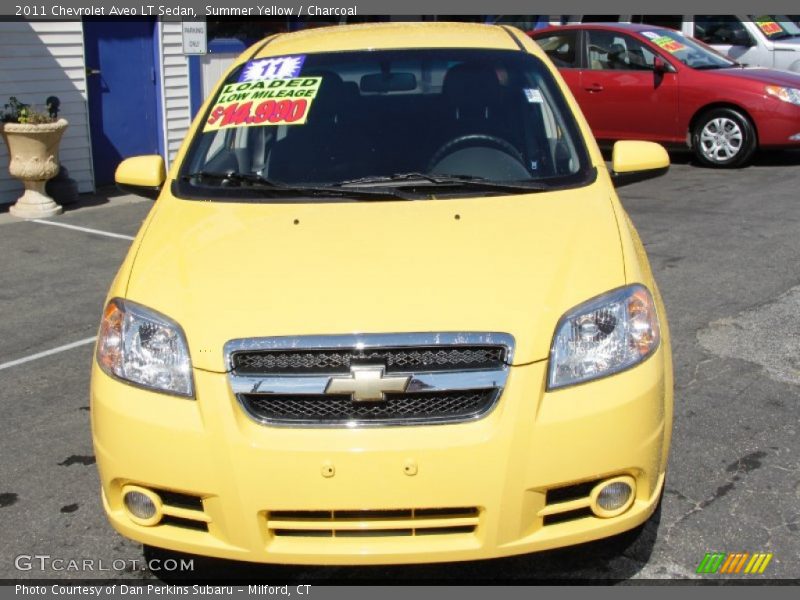 Summer Yellow / Charcoal 2011 Chevrolet Aveo LT Sedan