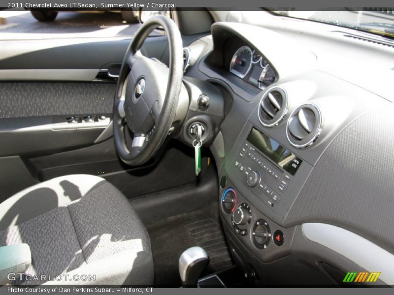 Summer Yellow / Charcoal 2011 Chevrolet Aveo LT Sedan