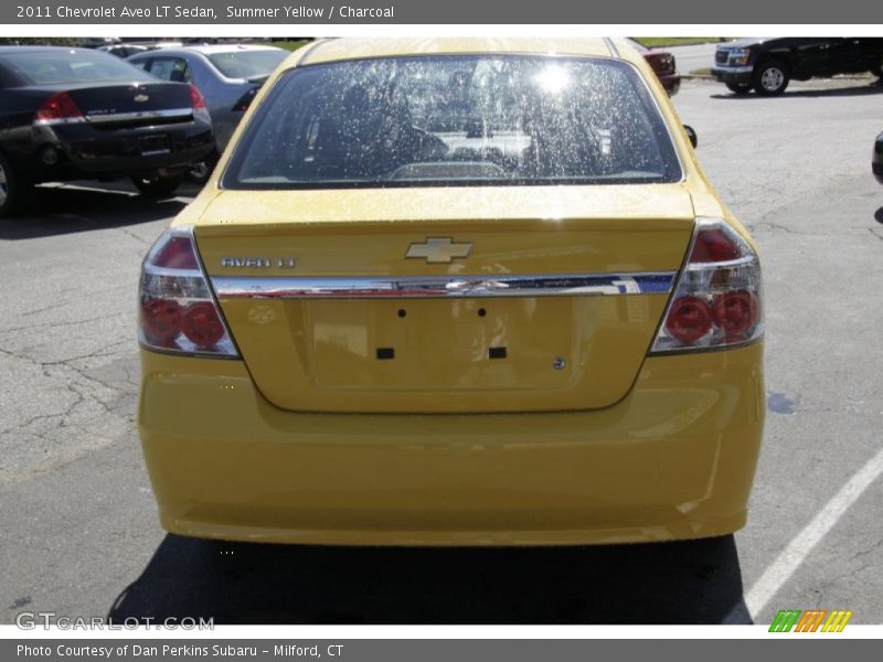 Summer Yellow / Charcoal 2011 Chevrolet Aveo LT Sedan