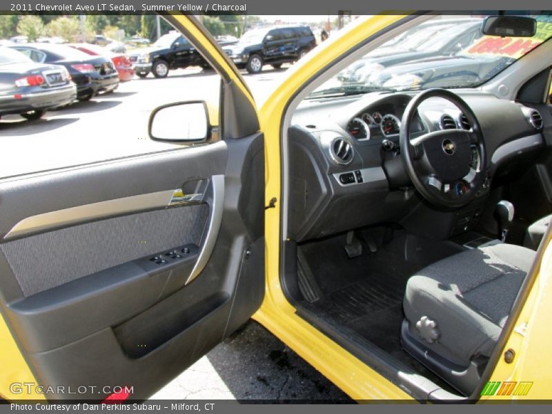 Summer Yellow / Charcoal 2011 Chevrolet Aveo LT Sedan