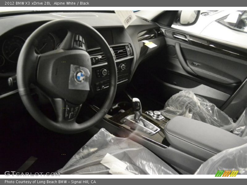 Alpine White / Black 2012 BMW X3 xDrive 28i