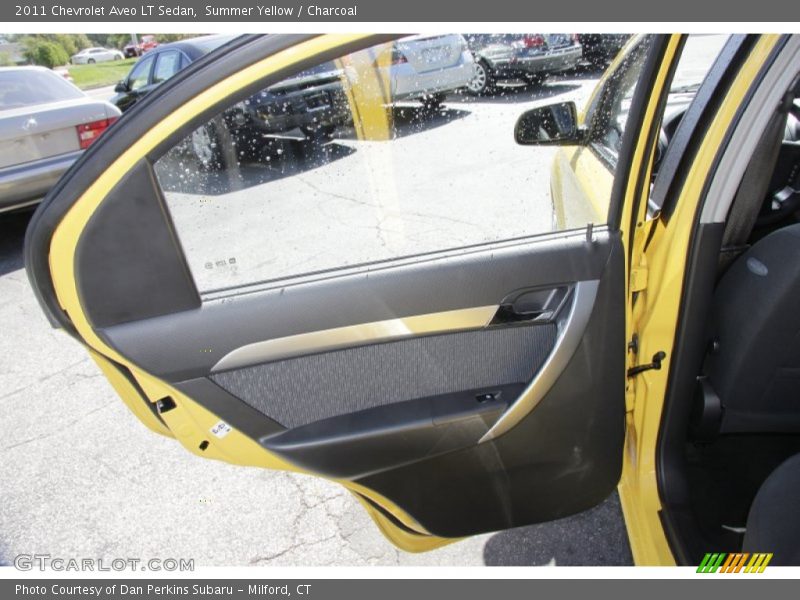 Summer Yellow / Charcoal 2011 Chevrolet Aveo LT Sedan