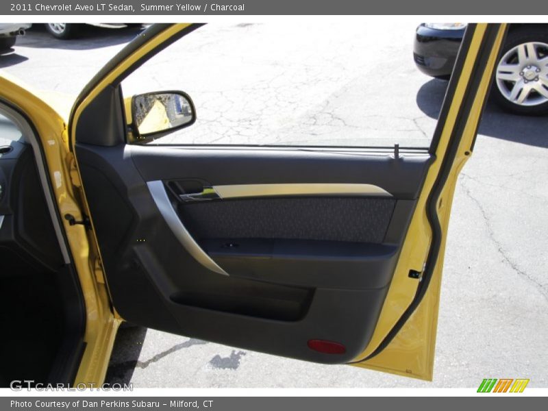 Summer Yellow / Charcoal 2011 Chevrolet Aveo LT Sedan