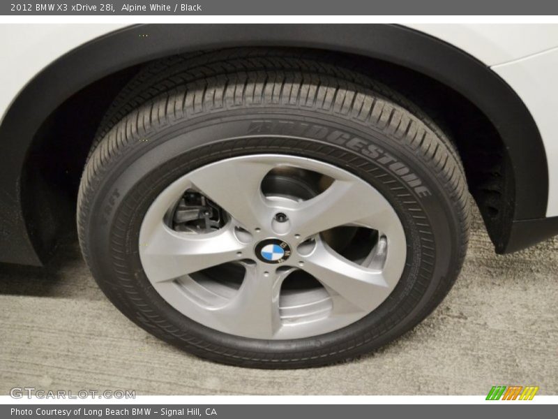 Alpine White / Black 2012 BMW X3 xDrive 28i