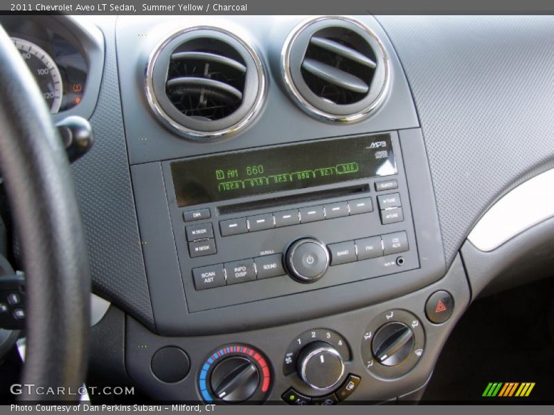 Summer Yellow / Charcoal 2011 Chevrolet Aveo LT Sedan