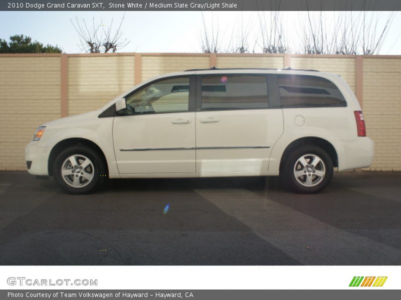Stone White / Medium Slate Gray/Light Shale 2010 Dodge Grand Caravan SXT
