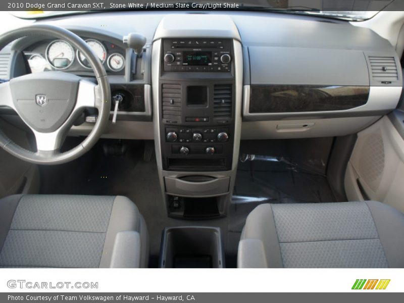 Stone White / Medium Slate Gray/Light Shale 2010 Dodge Grand Caravan SXT