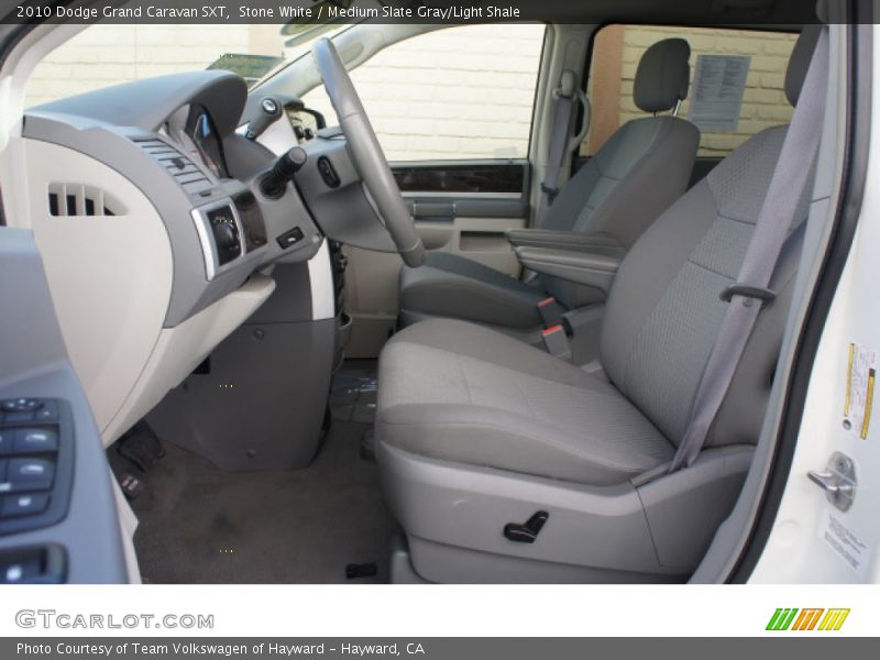 Stone White / Medium Slate Gray/Light Shale 2010 Dodge Grand Caravan SXT