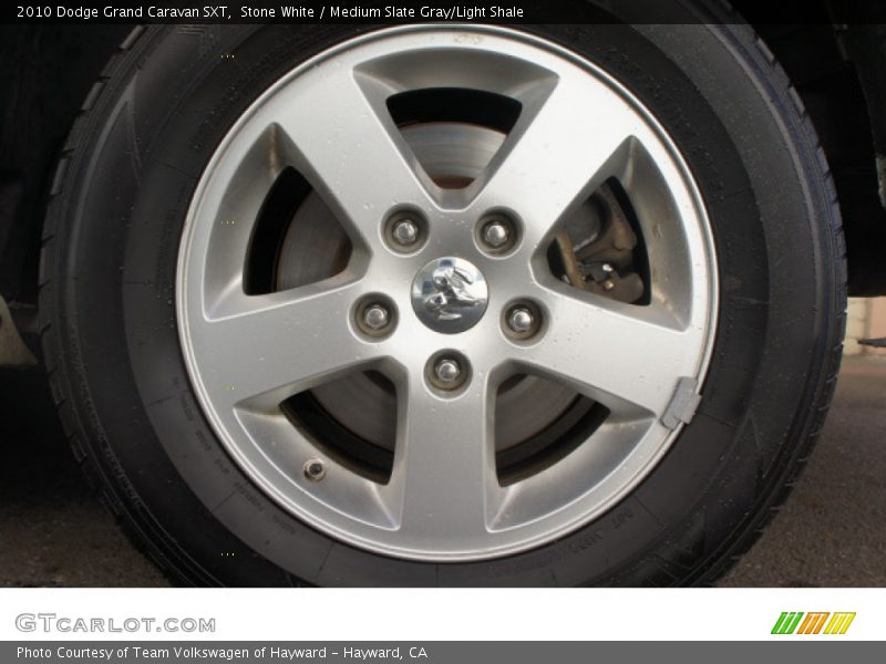 Stone White / Medium Slate Gray/Light Shale 2010 Dodge Grand Caravan SXT