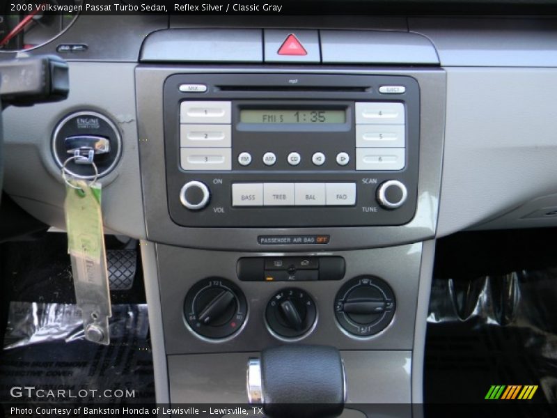 Reflex Silver / Classic Gray 2008 Volkswagen Passat Turbo Sedan