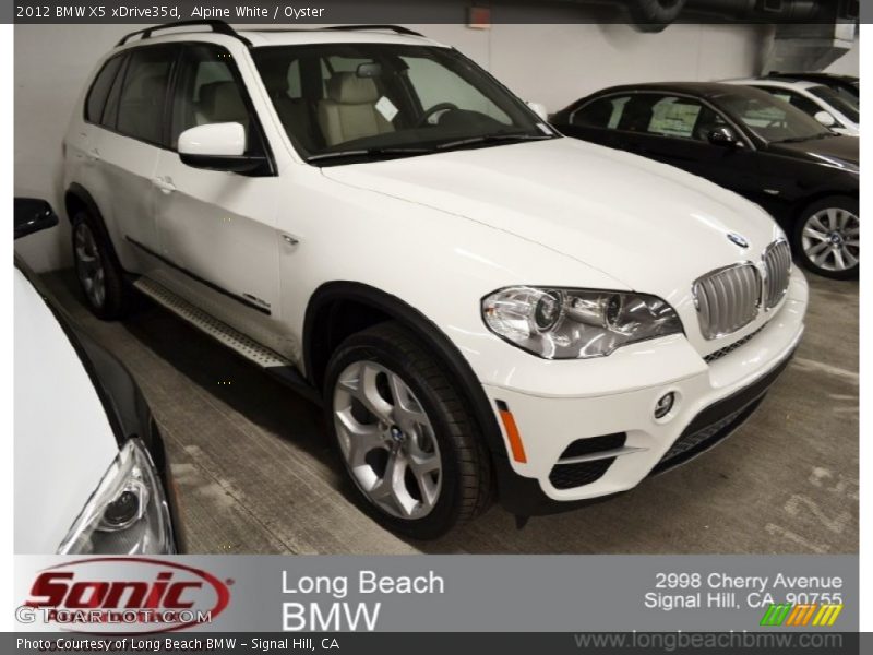 Alpine White / Oyster 2012 BMW X5 xDrive35d