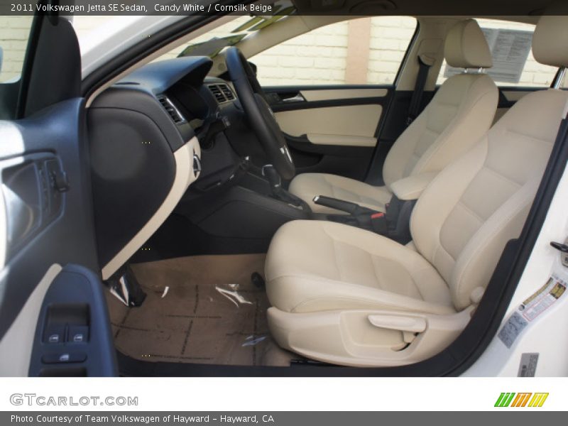 Candy White / Cornsilk Beige 2011 Volkswagen Jetta SE Sedan