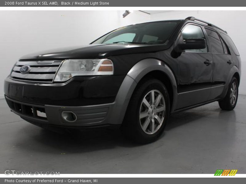 Black / Medium Light Stone 2008 Ford Taurus X SEL AWD