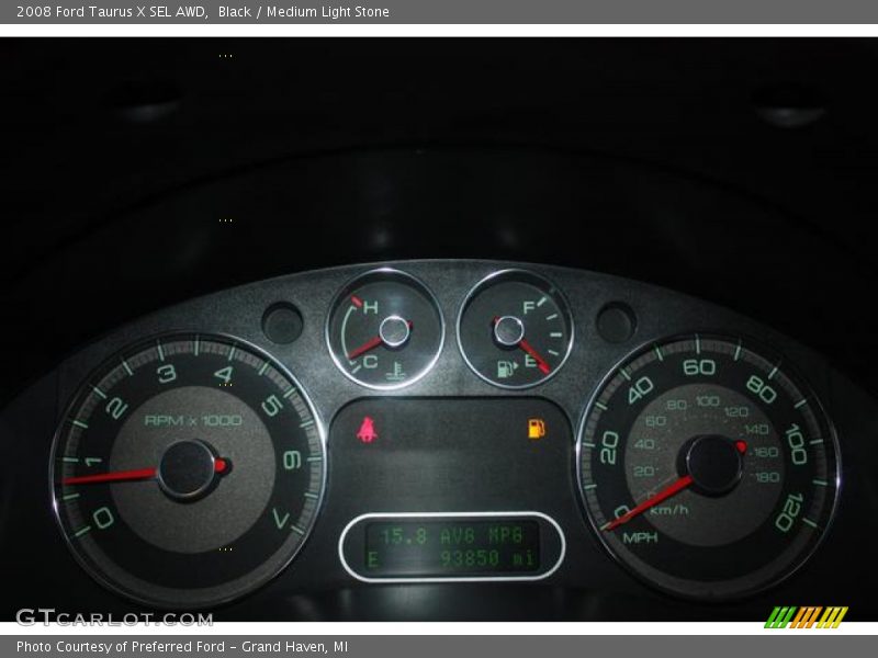 Black / Medium Light Stone 2008 Ford Taurus X SEL AWD