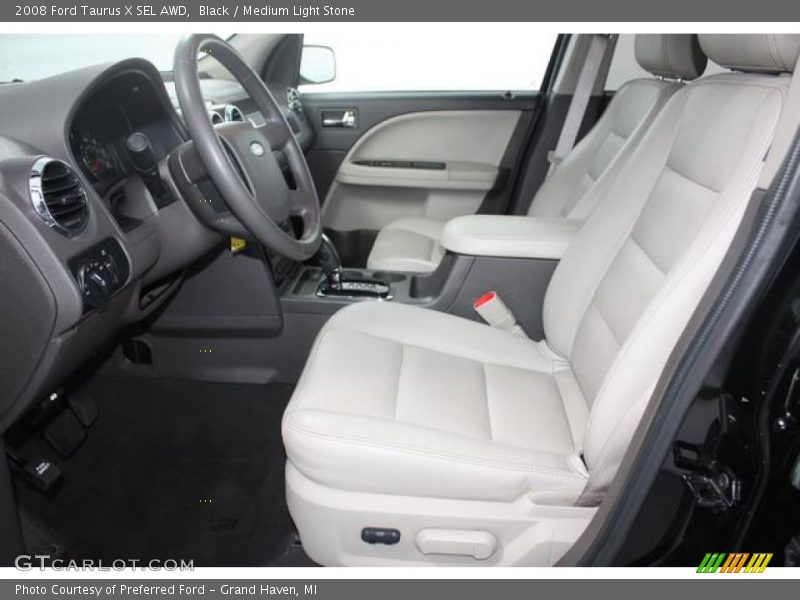 Black / Medium Light Stone 2008 Ford Taurus X SEL AWD
