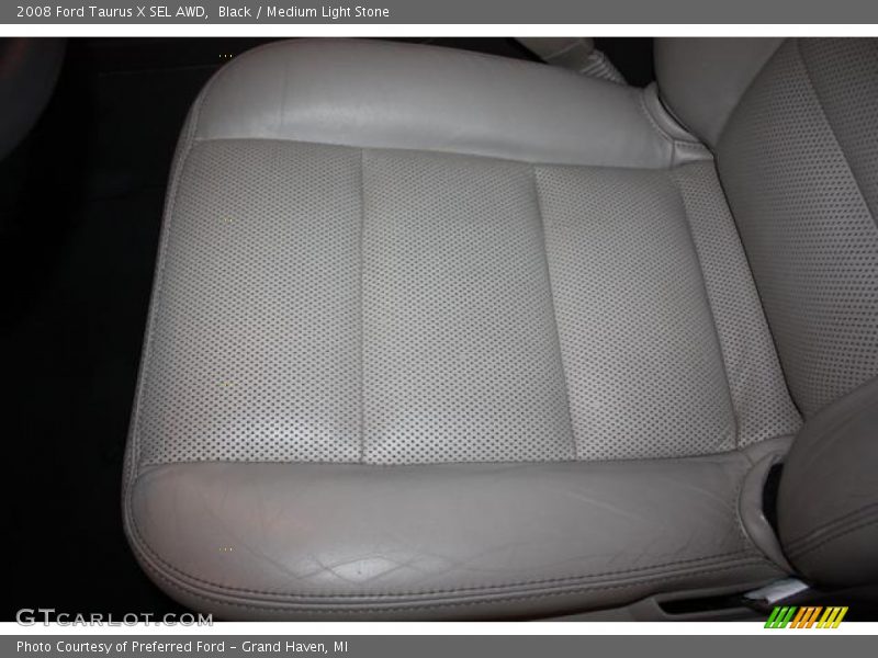 Black / Medium Light Stone 2008 Ford Taurus X SEL AWD