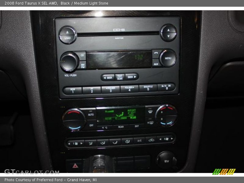 Black / Medium Light Stone 2008 Ford Taurus X SEL AWD
