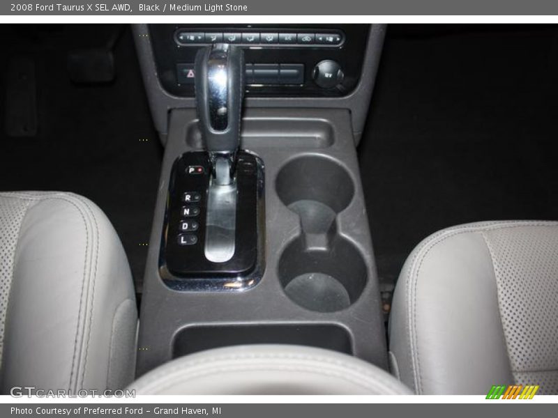 Black / Medium Light Stone 2008 Ford Taurus X SEL AWD