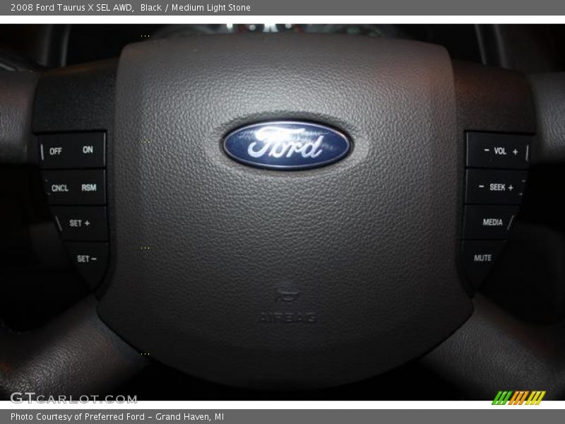 Black / Medium Light Stone 2008 Ford Taurus X SEL AWD
