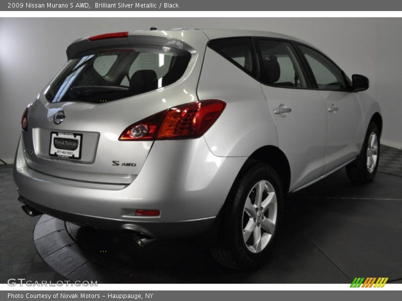 Brilliant Silver Metallic / Black 2009 Nissan Murano S AWD