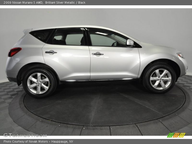 Brilliant Silver Metallic / Black 2009 Nissan Murano S AWD